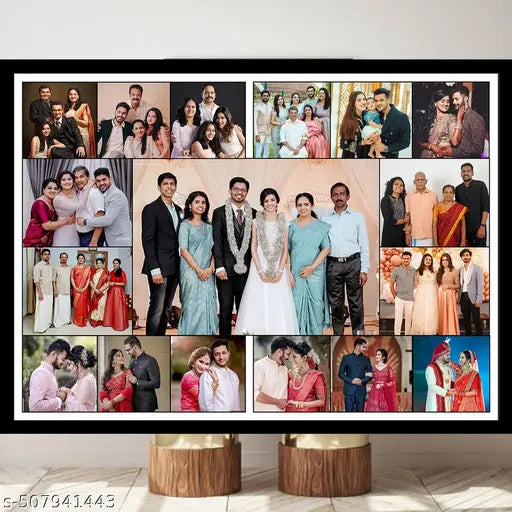 personal customized Family photos.Photo frame , collage, gift for Friends, personal photos 17 photo collage