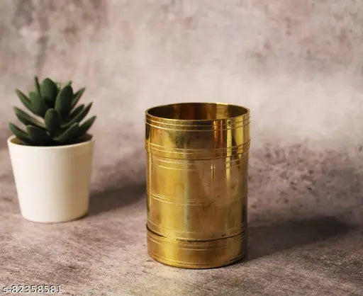 Brass Rice Grain Measuring Cup - Brass Rice Grain Measuring padi (Small) - 200ml