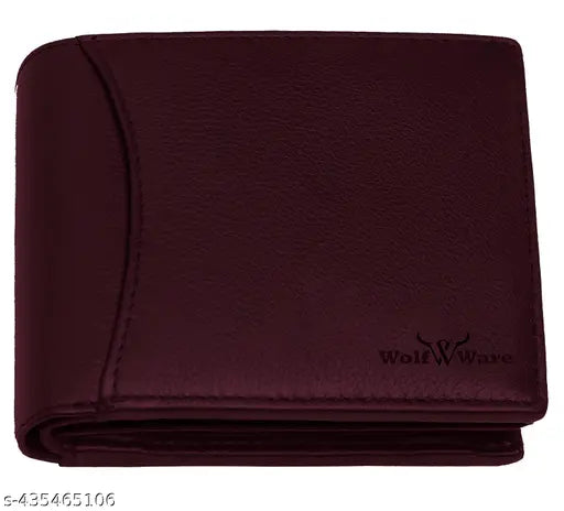 WOLFWARE RFID Protected 100% Genuine Leather Gift Hamper For Men | Leather Wallet For Men's | Wallets Branded | Wallets For Men (Glossy-maroon) ,Leather wallet combo for men