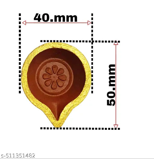 Terracotta/Earthen Clay Diya Decorative 50 Diwali Diya