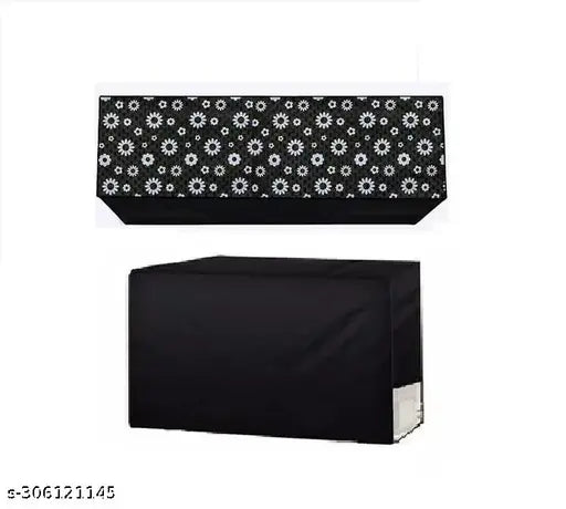 Deal Sasta New Black Color Split Ac Cover Set For 1.5 Ton Indoor and Outdoor Unit