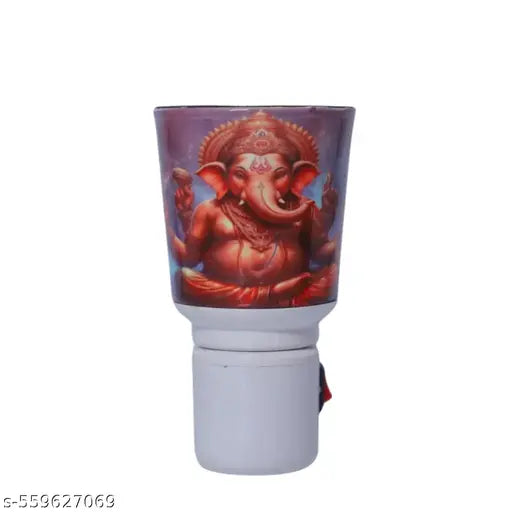Electric Plug-in Aroma Oil Diffuser with House Design Decorative Wall Warmers Night Lamp with Lemon Fragrance Oil Burner for Home & Office Ceramic Glass Design