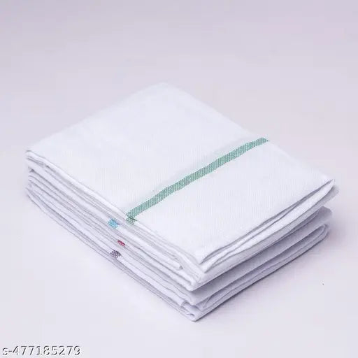 PACK OF4 SOUTH INDIAN KERALA THORTHU AYURVEDIC COTTON BATH TOWELS LARGE SIZE 27X54 INCHES | COTTON BATH TOWELS FOR MEN AND WOMEN| 100 GSM BATH