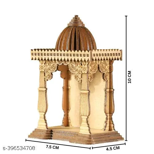 Jaipuri arts Laser Craft Collectible India Temple Idol for Puja Home Decoration Car, Hindu Idols Maa Ambe Mandir Car Dashboard Desktop Decor [ 11 × 7 CM ]