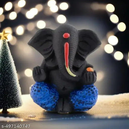 Ganesh Chaturthi Special White Ganesha with Diamonds & Tricolor Brass Base