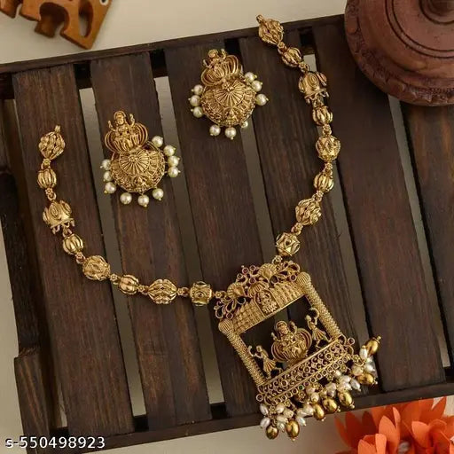 Allure Fancy Temple Jewellery Set