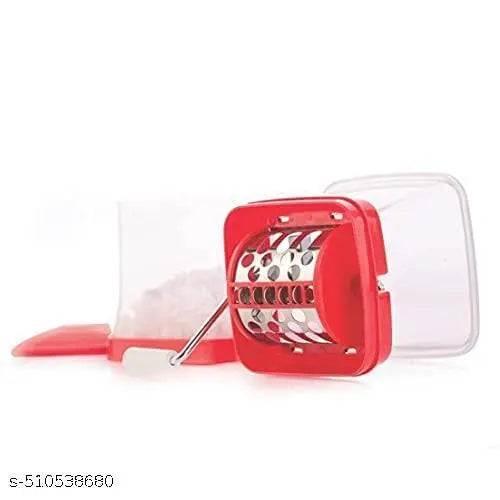 KITCHWIN® Onion Cutter Chopper/Chilli Cutter/Vegetable Cutter/Mirchi Cutter/Nut Cutter/Dry Fruit Cutter with Lid (Plastic)