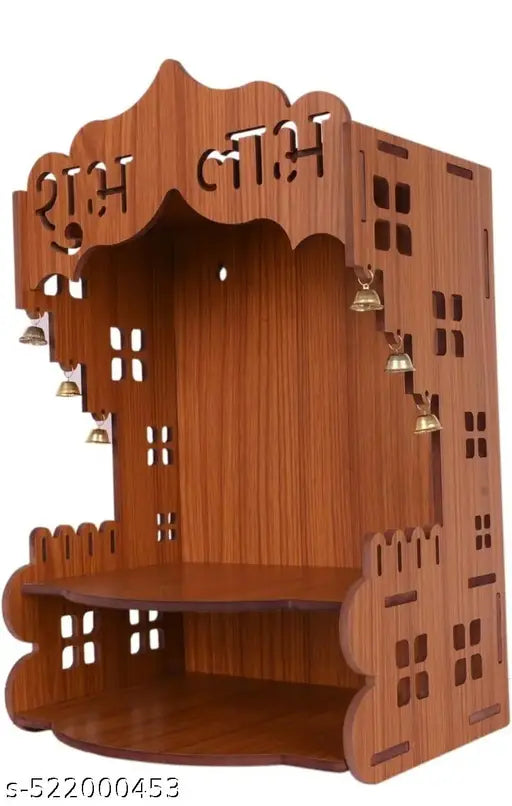 Handcrafted Wooden Home Temple for Daily Worship like Home, office,  SHOP
