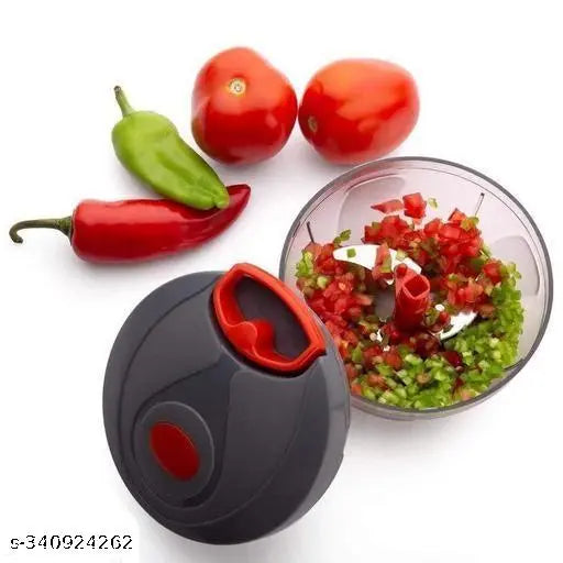 450ML + 450ML Combo of Standard Handy Pro Chopper (450 ml) and Compact Chopper Cutter Mixer (450 ml) with Stainless Steel Blades and Whisker Blade for effortlessly Chopping Vegetables Fruits for Your Kitchen (Value Pack) (PACK OF 2) Manual Choppers & Chip