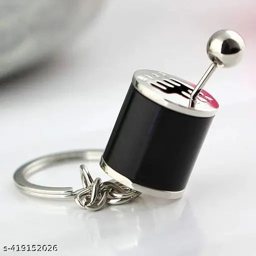 Shifter Gear Keychain,6 Speed Shifter Keychain,Mini Car Gear Shift Stick Knob Keyring Manual Transmission Gearbox Key Chain Creative Car Key Fob Keychain Accessories