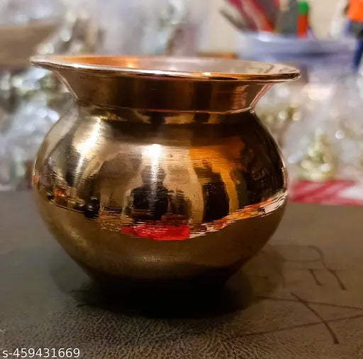 7CM Copper Kalash Set of 2, Copper Lota, Tamba Ka Lota for Drinking Water, Copper Lota for Diwali, Pooja, Festival, Home Decoration