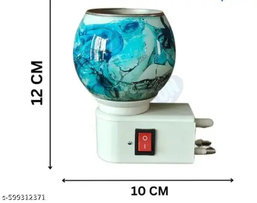 Kapoor Dani Fragnance Night lamp Electric Incense Burner, Aroma Oil Burner with Night Lamp, Aroma Kapoor Dani, Electric Kapur Burner