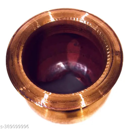 Copper Kalash Lota for Pooja – Small Size (7.5 cm) | Pure Copper Temple Kalash