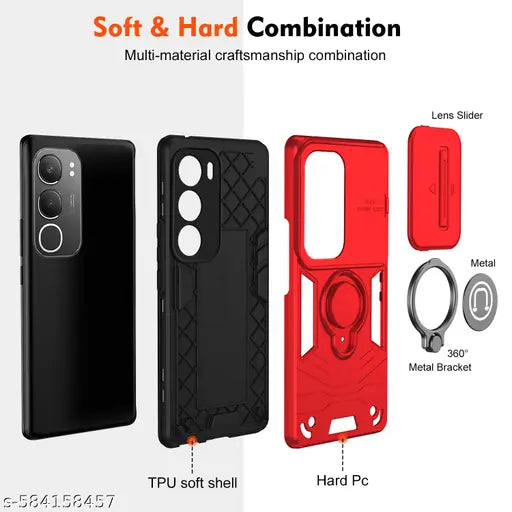Vackuze Back Cover For Vivo Y29 5G (Red)