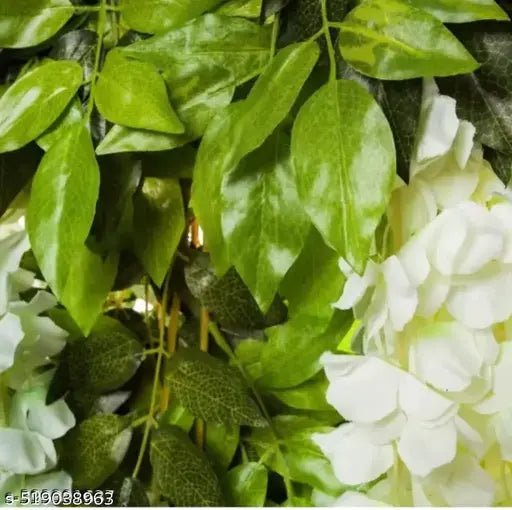 Artificial Wisteria Vine pack of 12 Ratta Hanging pink& white