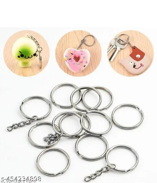 High Quality 50 Pcs Silver Multipurpose Keychain