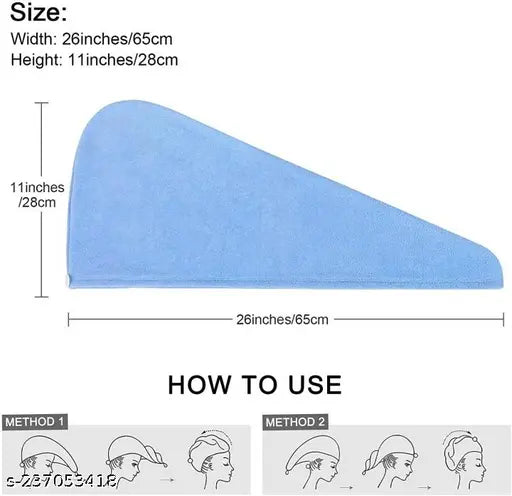 Polker Hair Towel Wrap Turban Microfiber, Hair Drying Towels Quick Dry Hair Hat Drying Shower Head Towels Wrapped Bath Cap Anti Frizz Hair Care Dryer Towel for Women Girl Wet/Long/Curly/Thick Hair Shower Caps (Multicolor) pack of 3