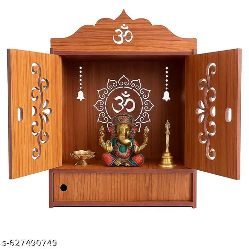 Wooden Pooja Mandir for Home/Temple for Home and Office/Puja Mandir/Puja Stand/Pooja