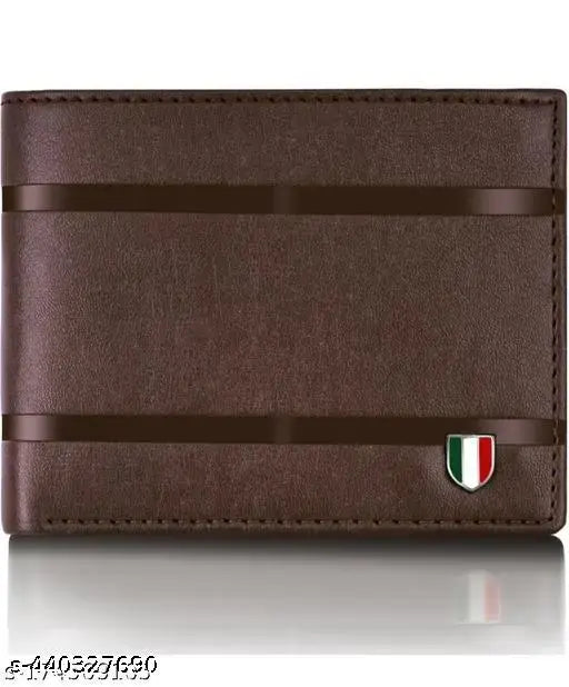 ITALI Men in Brown Artificial Leather Wallet 3 Card Slots