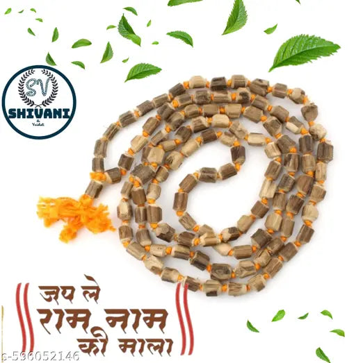 Tulsi Jaap Mala with 108Beeds Mala | Pure Tulsi Ram Jaap Mala for  Meditation