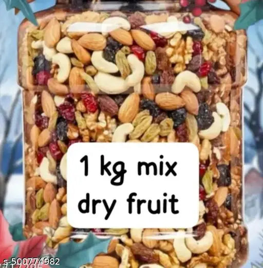 1 KG MIX DRY FRUITS AND SEEDS.