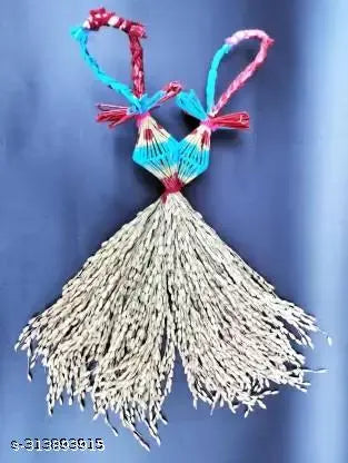 lookat Handmade Paddy Rice Home Decoration Product laxmi diwali Puja Toran  (rice)