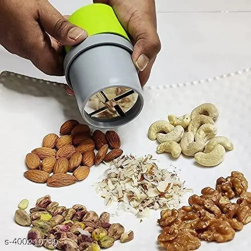 combo of dryfruit cutter & dori chopper Mini Handy and Compact Chopper Effortlessly Chopping Vegetables and Fruits for Your Kitchen Dry Fruit Cutter, Slicer, Grinder, Chocolate Cutter and Butter Slicer with 3 in 1 Blade for Almonds, Cashews etc