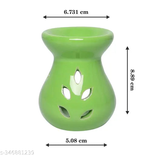 Ceramic Burner Pot, Aroms Oil Bottle  & Tea Light Candle, Ceramic Pot