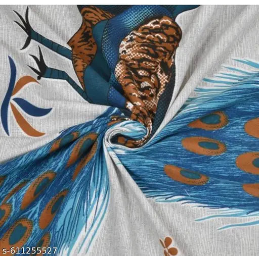 Jaipuri pure Cotton double bed bedsheet with 2 Pillow covers