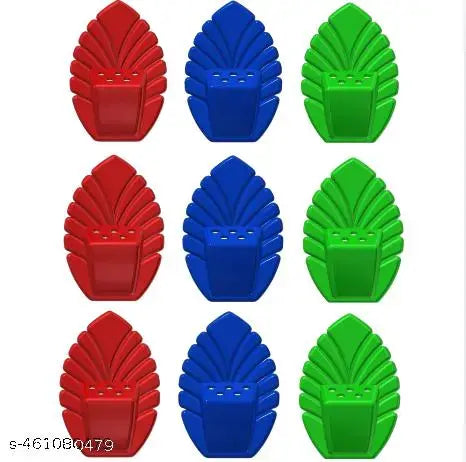 GLOW TODAY Self-Adhesive Wall-Mounted Agarbatti Stand | Incense Stick Holder for Home, Pooja Room & Office | Multicolor, Set of 9