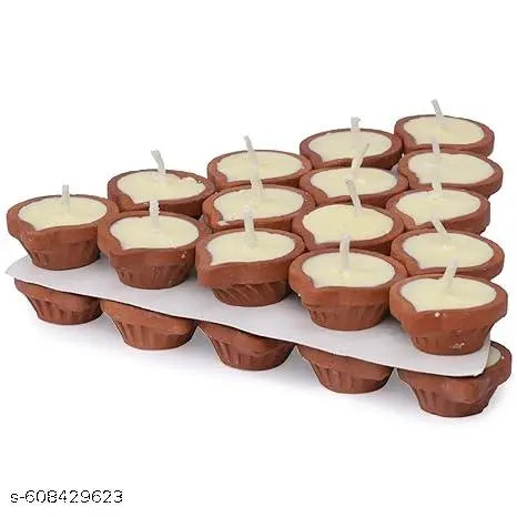 Decorative Tealight Diya Candles – Perfect for Festive & Seasonal Shoppers, Home Décor Enthusiasts, Spiritual & Relaxation Seekers, Eco-Conscious Buyers, Gift Buyers, Minimalists & Natural Styling Lovers