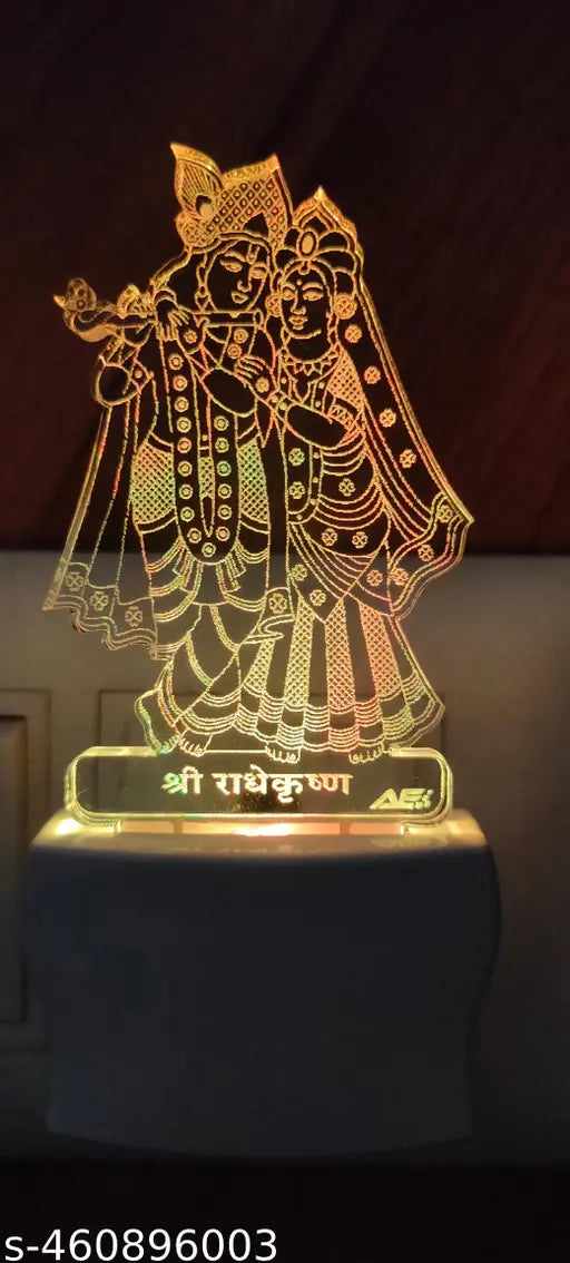 fancy acrylic night lamp 7 color automatic change