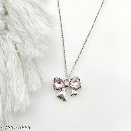 V&R ENTERPRISE New Design Premium Quality bow Ribbon Dolphin Moon Pendant Chain