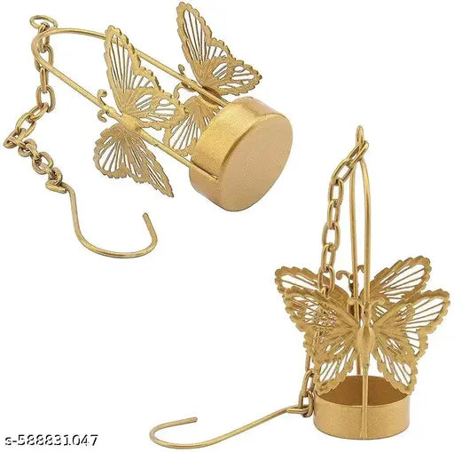N R CRAFT Hanging ButterflyTealight Candle Holders Combo Pack (Pack of 1))