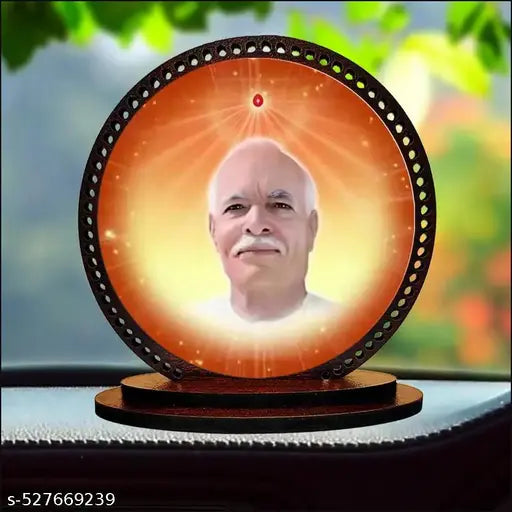 IdolCraft Lord Om Shanti Baba Religious Car Dashboard Idol And Home Table Desk Decorative Showpiece Pack of 1