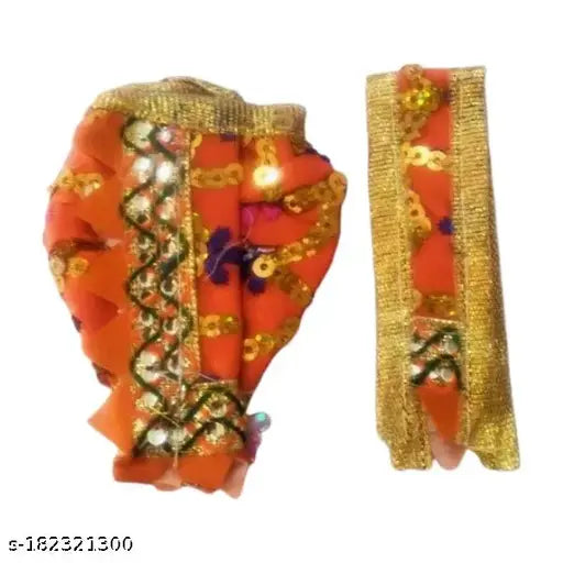 Ganesh Ji/ Ganapati Poshak For Ganesh Chaturthi For 3 Inch Size Idol