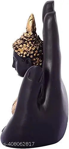 Polyresin Buddha Statue Hand Buddha Statue, Gold, 6 Inches, 1 Piece
