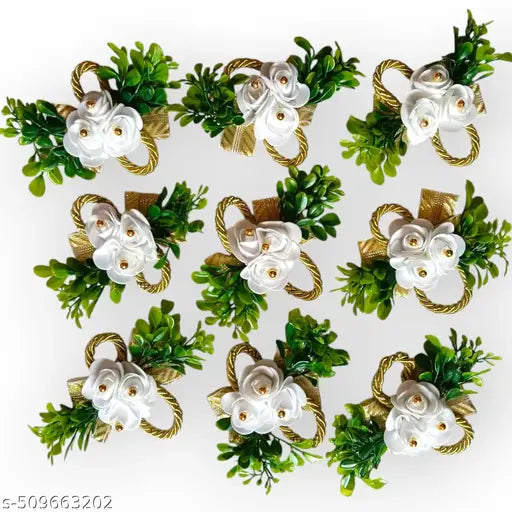 (Set of 10) Flowers for Decoration Artificial Packaging Flower for Gift Wrapping/Home décor Wedding/Anniversary/Birthday