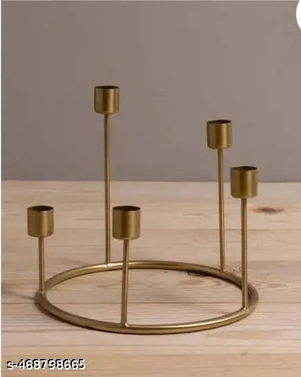 Luxury Craft Zone Metal Candlestick Desktop pillar & Candle Stand