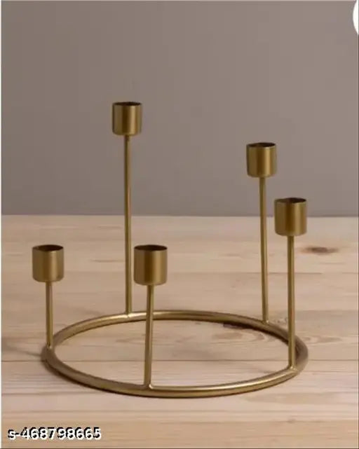 Luxury Craft Zone Metal Candlestick Desktop pillar & Candle Stand