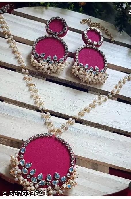 New trendings fabric jewellery set for women