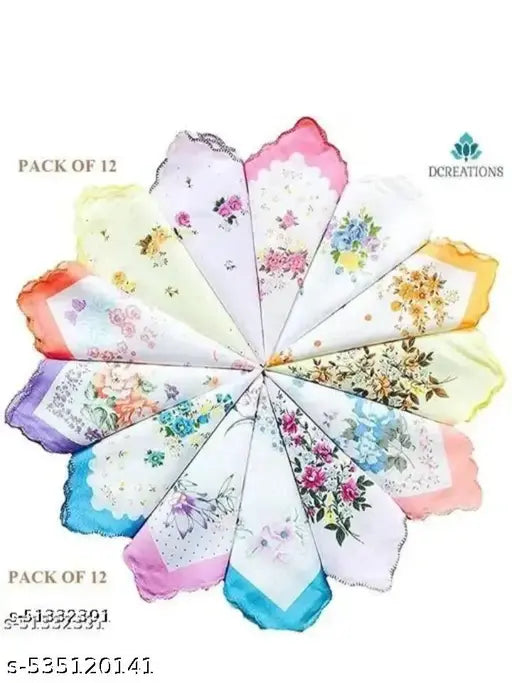 Women handkerchiefs ( pack of 12)