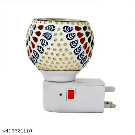 KAPOORDANI WITH NIGHT LIGHTS , Ceramic LED kapoordani 2 in 1 night lamp burner Kapoor dhani , CERAMIC LED KAPURDANI , Aromaa Diffuser Camphor Burner
