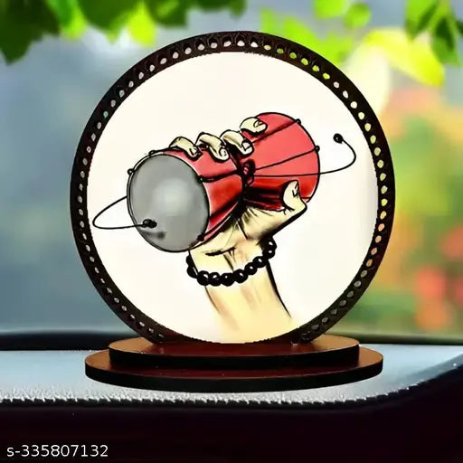 Giftlab Lord Shiva Damru ji Idol for car Dashboard & Home Decorative Showpiece