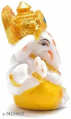 Two Face Ganesha Statue for Car Dashboard Idols Best Handicraft Crystal | Home Temple Decoration | Ganesh Idol | Ganesh Chaturthi Decoration