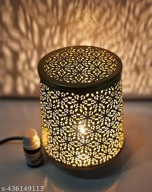 R.R.V. International Elegant Design Aroma Diffuser/Burner with 10 ml Aroma Oil | Made by Galvanized Metal