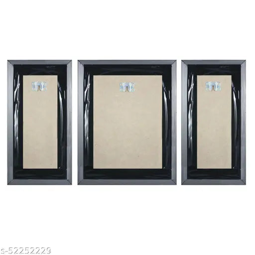Indianara Set of 3 Elegant Painting without glass (6 X 13, 10.2 X 13, 6 X 13 INCH)