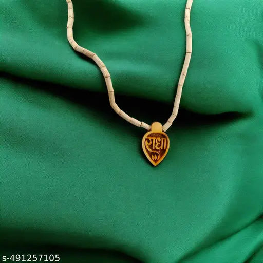 Original Tulsi Mala with Shree Radha Necklace Wood Locket