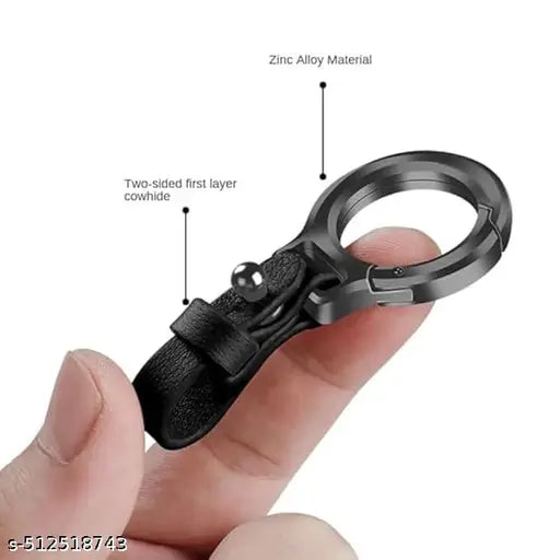 Belt Loop Vegan Leather Key Ring Keychain For Keys Car