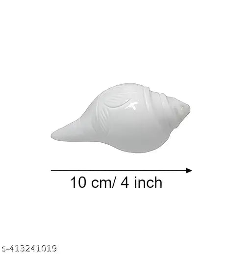 Decorative Brass (Pittal)  Shankh (Conch) Stand (Shankh  Dani, Jal Shankh)) for Pooja - 11*5 cm